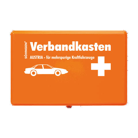 Verbandkasten Austria orange für mehrspurige KFZ