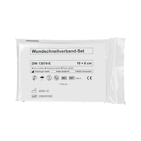 Pflaster-Schnellverband-Set 10 x 6 cm 12 Stück