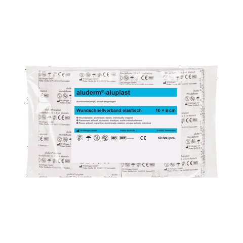 aluderm®-aluplast elastisch Hygienepackung 10 x 6 cm 50 Stück