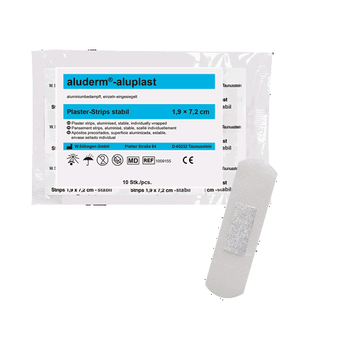 aluderm®-aluplast stabil Strips 1,9 x 7,2 cm  10 Stück