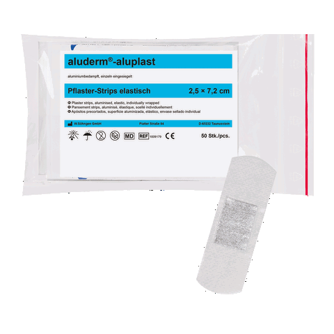 aluderm®-aluplast elastisch Strips 2,5 x 7,2 cm  50 Stück