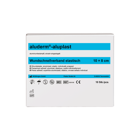 aluderm®-aluplast elastisch 1 m x 8 cm - in Abschnitten