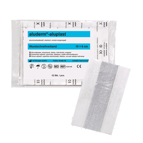 aluderm®-aluplast elastisch VBK-Set 12 Stück a 10 x 6 cm