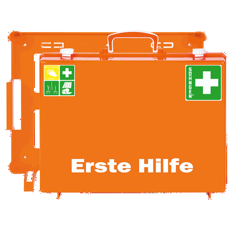 Erste-Hilfe-Koffer MT-CD orange mit Füllung Standard ERW DIN 13169