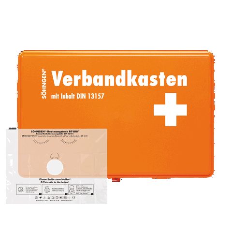 VBK KIEL KU-orange mit Füllung Standard DIN 13157 und Beatmungstuch