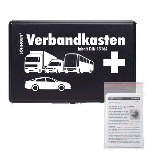 KFZ-Verbandkasten DIN 13164 plus SÖHNGEN® Beatmungstuch