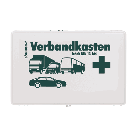 KFZ-Verbandkasten KU weiss mit Füllung Standard DIN 13164