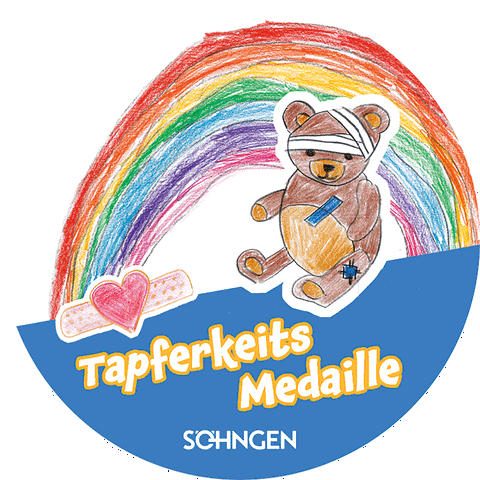 Stickerbogen Tapferkeits-Medaille 12 Stück