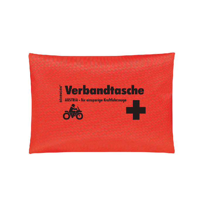 Verbandtasche Austria orange für einspurige Fahrzeuge nach ÖNORM V 5100