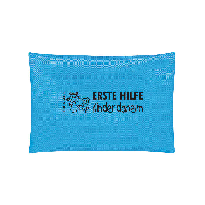 Erste Hilfe Set Kinder daheim, blau